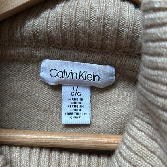 Calvin Klein cowl neck turtleneck sweater - sz large‎ - Picture 2 of 8